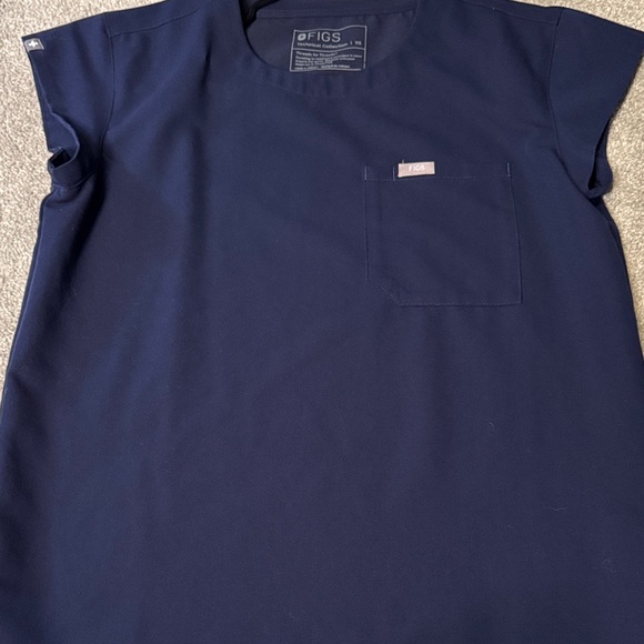Women Navy Blue Scrub Top - Picture 4 of 4